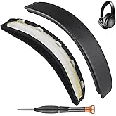 SOPROM Headband Kit Replacement for Bose QC35 & QuietComfort 35 II (QC35 ii) Headphones, Headstrap Pad with Protein Leather and Memory Foam, Easy DIY Installation(Black)