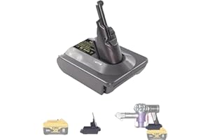 YRGJDCA for V8 Battery Adapter, Convert Power Tool Battery to for V8 Battery Replacement (for DeWalt 20V to for Dyson V8 Vaccums)