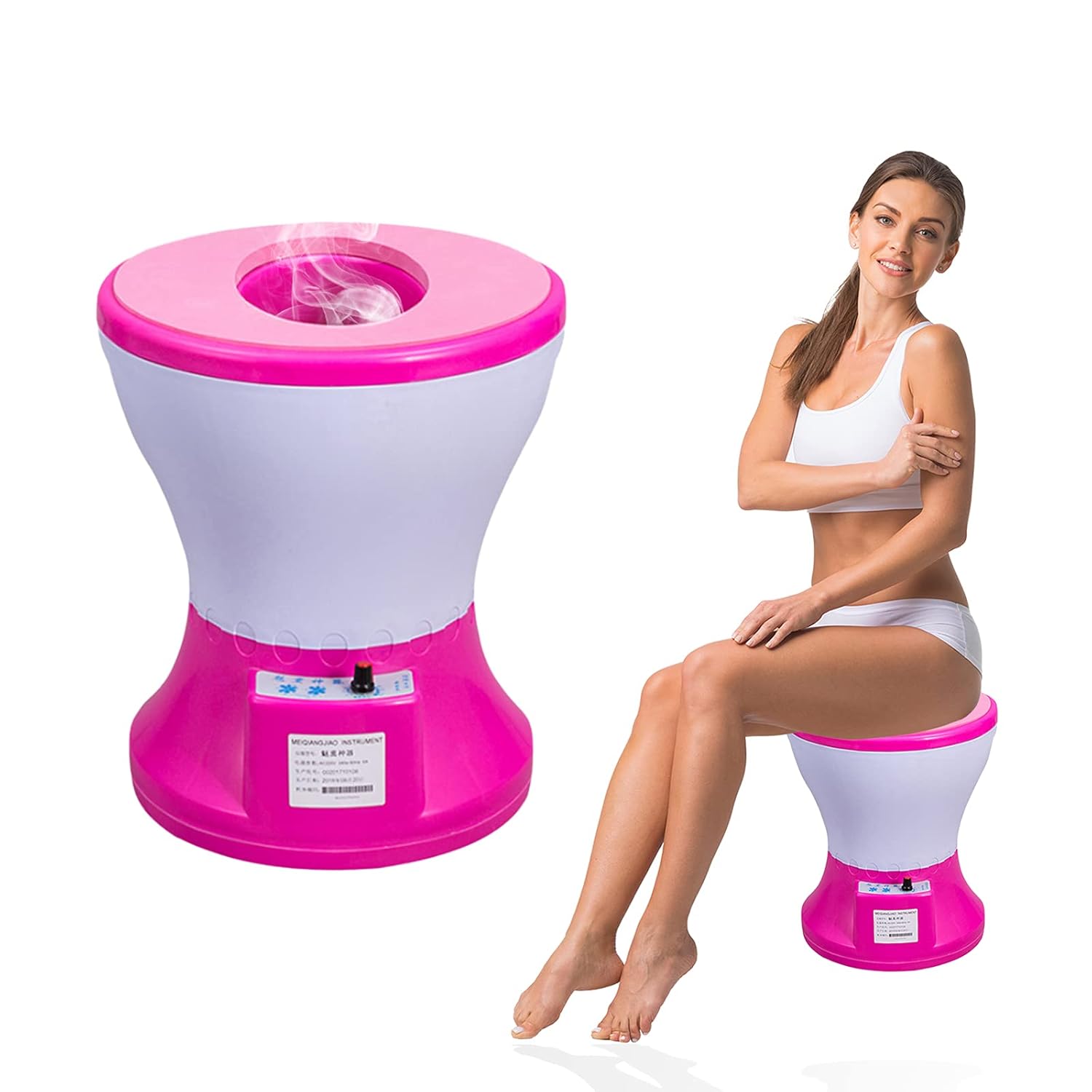 Yoni Steam Seat for Toilet, Yoni Steam Kit for Yoni Steam Herbs, V Steam Seat Kit 30 Mins Vaginial Steaming Seat Kit for PH Balance, Feminine Odor, Postpartum Care, V Cleansing and More DIA 12" x 18" : Beauty