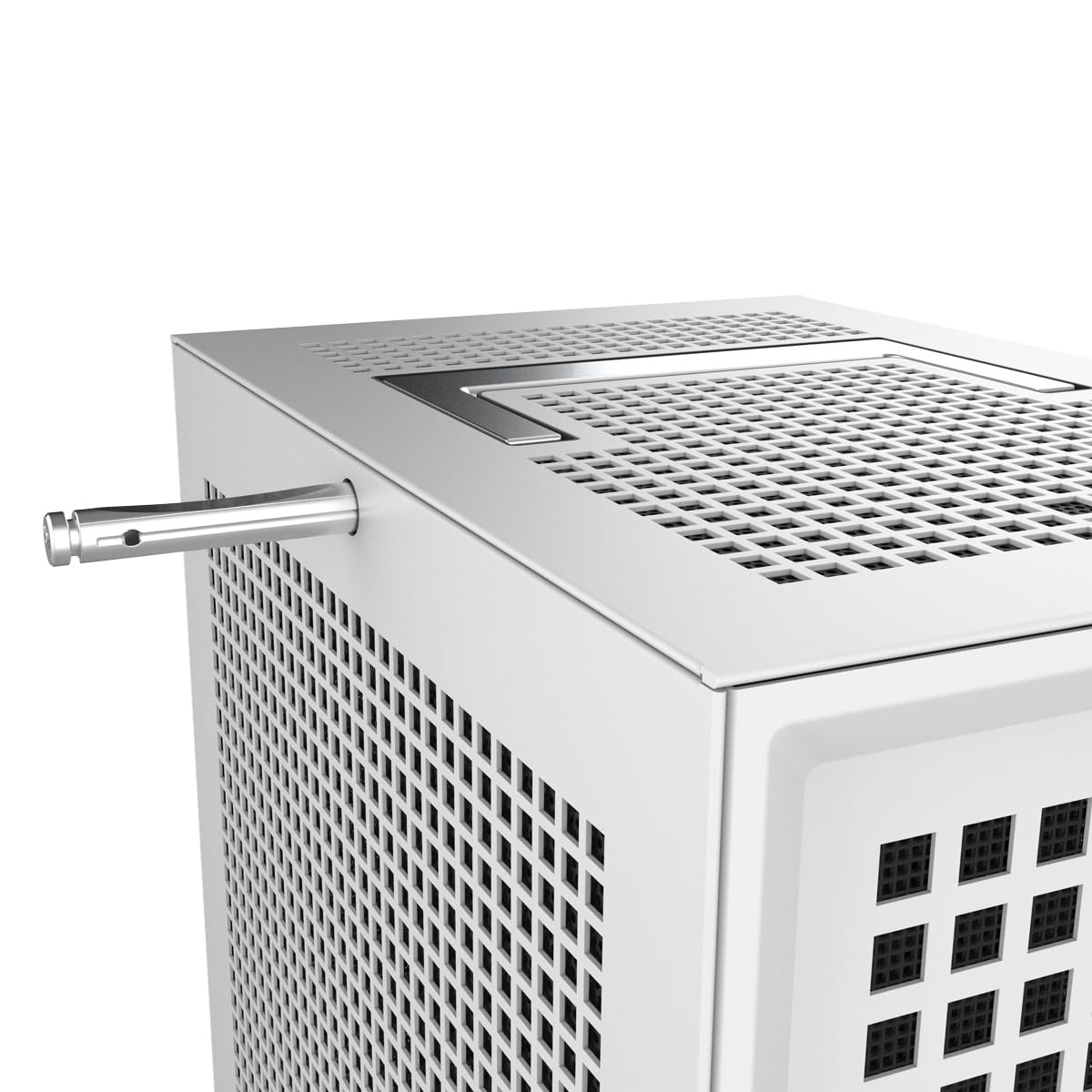 HYTE Revolt 3 Small Form Factor Premium ITX Metal Computer Gaming Case Only, White