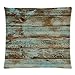 Jastore Rustic Old Barn Wood Square Decorative Zippered Polyester Pillow Case 18 x 18 Inches