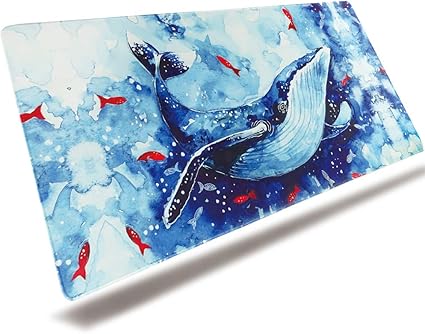 Amazon Excovipマウスパッド 大型 ゲーミング 超大型xxl ゲーミングマウスパッド 滑り止め キーボードパッド オフィス 布製 レーザー 光学式マウス対応 水洗い 耐久性が良い ライトニング 夢のようなクジラ Exco マウスパッド 通販