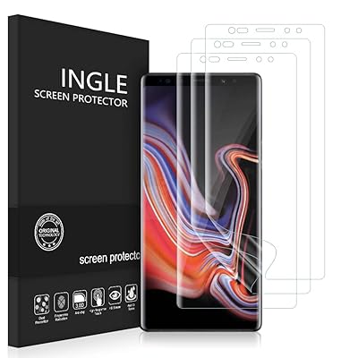 [3 PACK]Samsung Galaxy Note 9 Screen Protector, INGLE HD Clear [ Anti-Bubble ] Case Friendly Full Coverage PET Soft Flexible TPU film with Lifetime Replacement Warranty