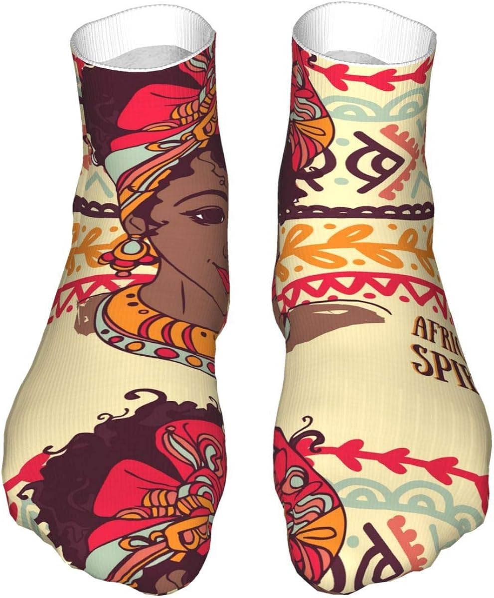 Amazon.com: Short Socks Unisex Crew Socks Beautiful African American