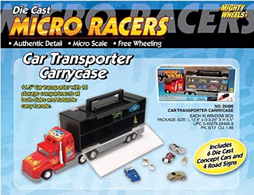 Die Cast Micro Racers Car Transporter Carrycase