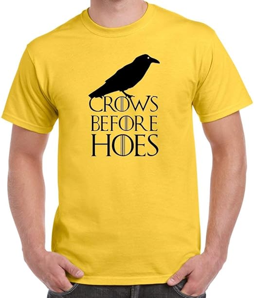 WealanTees Playera para Hombre con Texto en inglés Crows