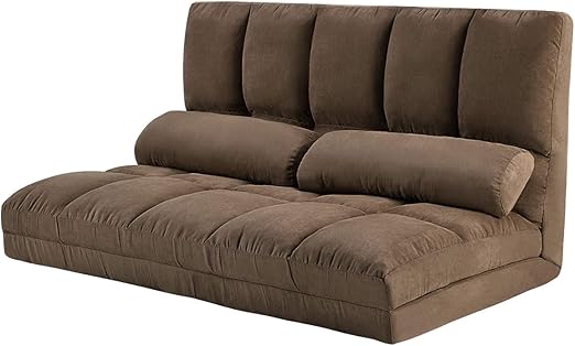 Amazon Com Double Chaise Lounge Sofa Chair Floor Couch With Two