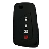 Coolbestda Rubber Flip Folding 4buttons Key Fob