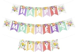 Happy Mother’s Day Banner Happy Mom Day Colorful Decorations Home Party Supplies for Door Tree Window Hanging Decor (color)