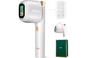 JOVS Laser Hair Removal for Women & Men, IPL Hair Removal with 330° Rotation Head Unlimited Flashes Laser Hair Remover Device at Home Use Safe for Whole Body Painless (White)