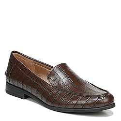 LifeStride Womens Margot Loafer, Brown Croc, 8 US