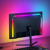 Fiotura G100 LED Monitor Backlights for PC &amp; Mac, LED Strip Lights that Sync with Screen Color or Music, Computer Light Bar Behind Monitor, LEDs for Desk Gaming, USB Port, Software Control, 27 in