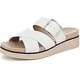 LifeStride Womens Getaway Slide Sandal Bright White 8.5 W
