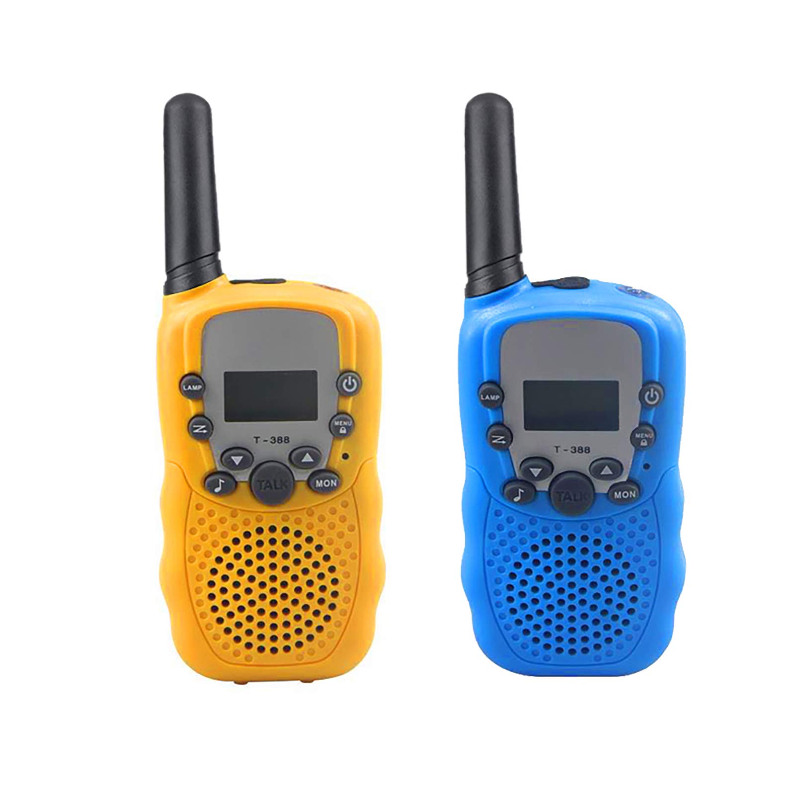 Walkie Talkies for Kids Toys - 2 Pack 4-12 Years Old 22 Channels LCD Screen with Backlit Flashlight 3 KMs Range for Camping Indoor Outdoor Hiking Adventure Games Child Gift