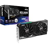 ASRock Intel Arc B570 Challenger 10GB OC GDDR6 Graphics Card, 2600 MHz GPU, 19 Gbps Memory, Dual Fan, Metal Backplate, HDMI 2.1a, DisplayPort 2.1, 0dB Cooling