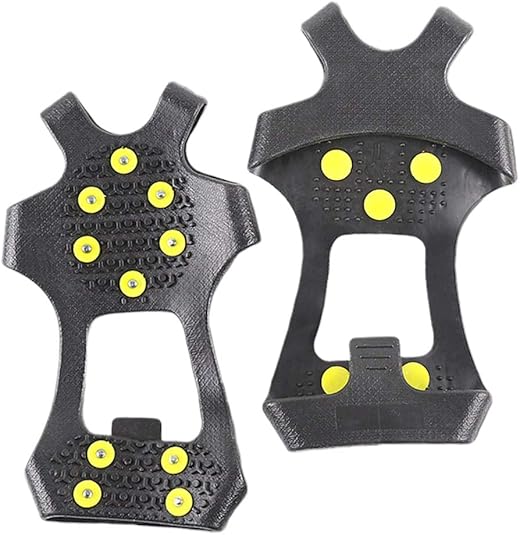 4 Stück Anti Rutsch Schuhspikes - Spikes Für Eis & Schnee | Verstellbar Für Alle Schuhgrößen