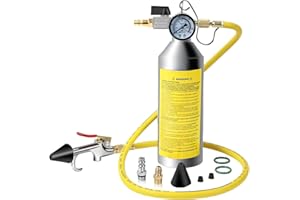 VKALTUL AC Flush Kit, A/C Flush Gun Kit with Pressure Regulation and Real-time Monitoring Function，A/C Cleaner AC Flush Gun for Air Conditioner Pipe, Fuel Pipe, Condenser, Evaporator