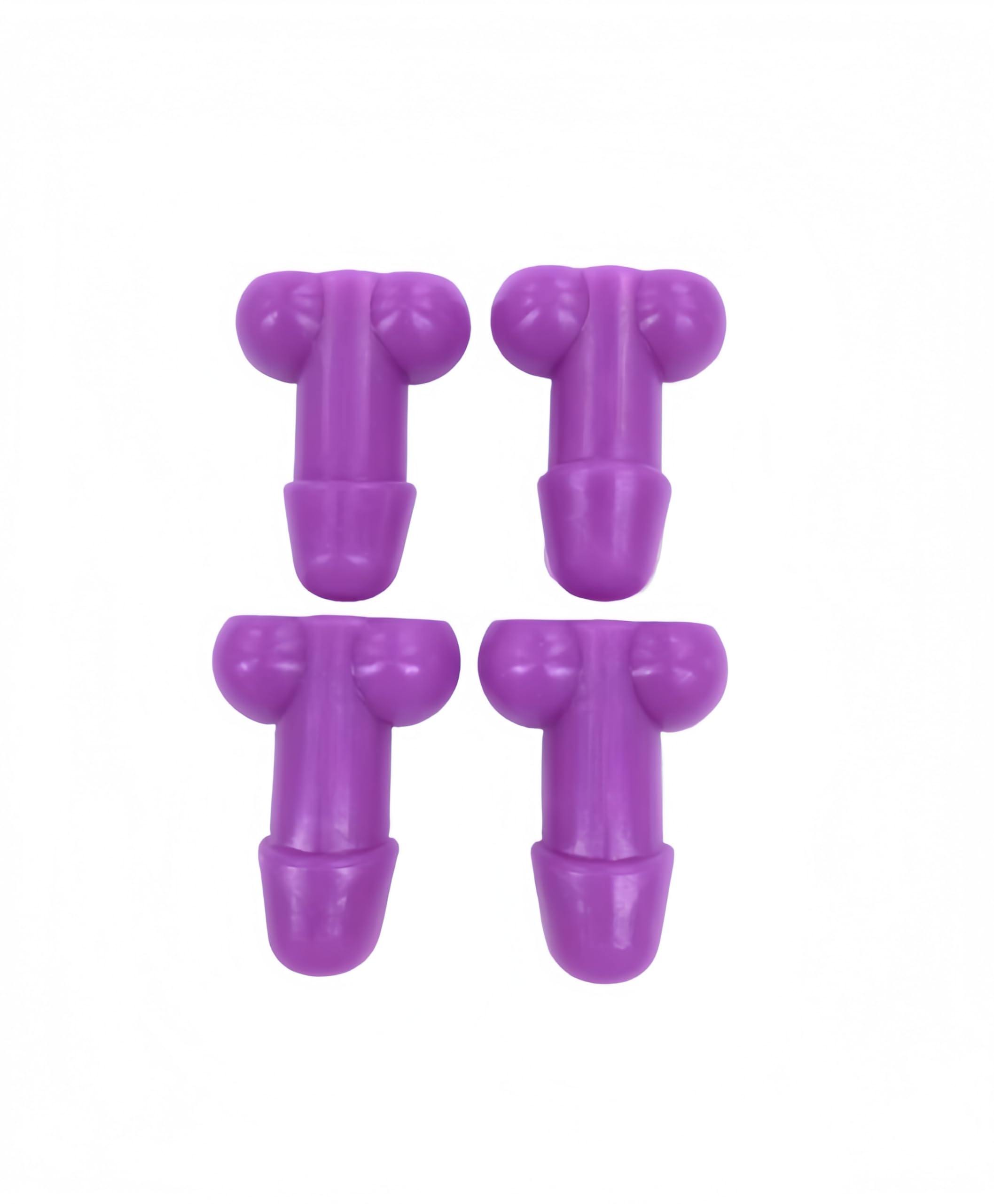 Carastora Glow-in-the-Dark Valve Caps - 4-Pack Fun Wheel Accessories, Sealed, Rust-Proof, Dust-Proof, Water-Resistant Covers for Halloween, Cars, Bikes, Trucks, Motorcycles - Universal (Purple)