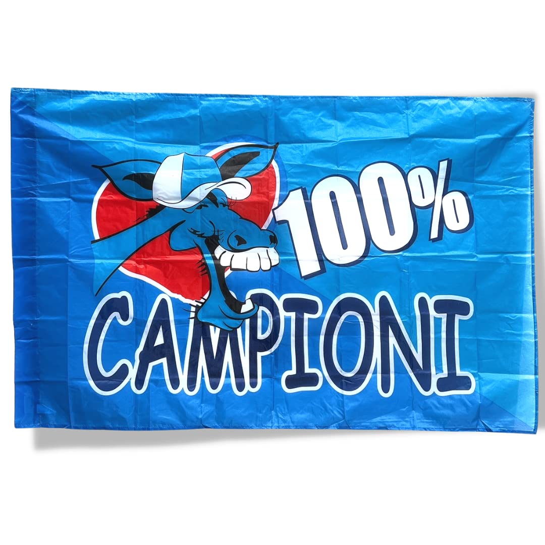 Flag Naples 100% Champions - Flag 90x140 cm - With Rod Loop