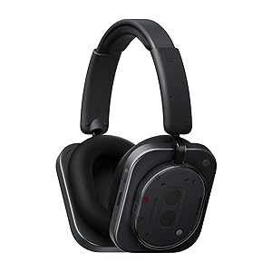 Nothing Headphone (1) Cuffie Wireless Over Ear con Cancellazione Attiva del Rumore, fino a 80h Autonomia, Hi-Res, Spatial Audio, Resistenti all’Acqua – Nero