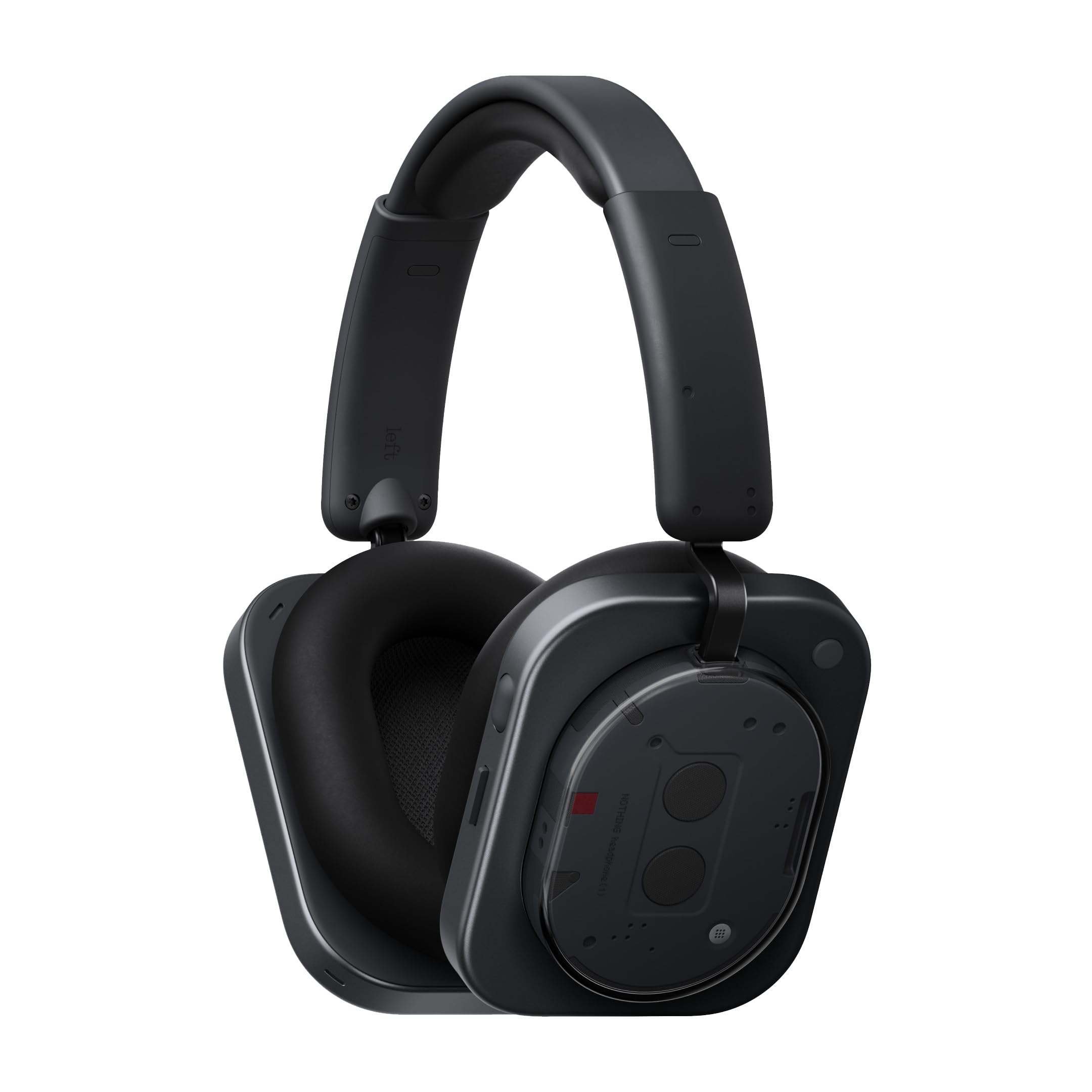 Photo 1 of Nothing Headphone (1) Hybrid Active Noise Cancelling Headphones, Wireless Over Ear Headphones with 6 MICS, Personalized Spatial Audio, Tuning by KEF, Up to 80 Hours Playtime, Bluetooth Headset Black