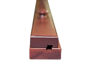 HOPE WOODWORKING RRD Quilt Hanger for Wall for Display (72”) – Amish Made Wooden Quilt Rack Wall Mount - Rustic Tapestry Hangers for Rugs, Tapestries & Quilts – Quilt Wall Hangers (Cherry Wood, Cherry Stain, 72” Long)