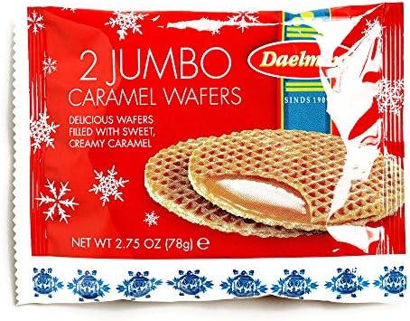 Daelmans Dutch Jumbo Caramel Wafers (1 Unit Per Order) - Gourmet Christmas Gift for the Holidays