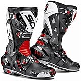 SIDI VORTICE BLACK/RED/WHITE MOTORCYCLE SPORTS RACE BOOTS + FREE SOCKS new EC 47