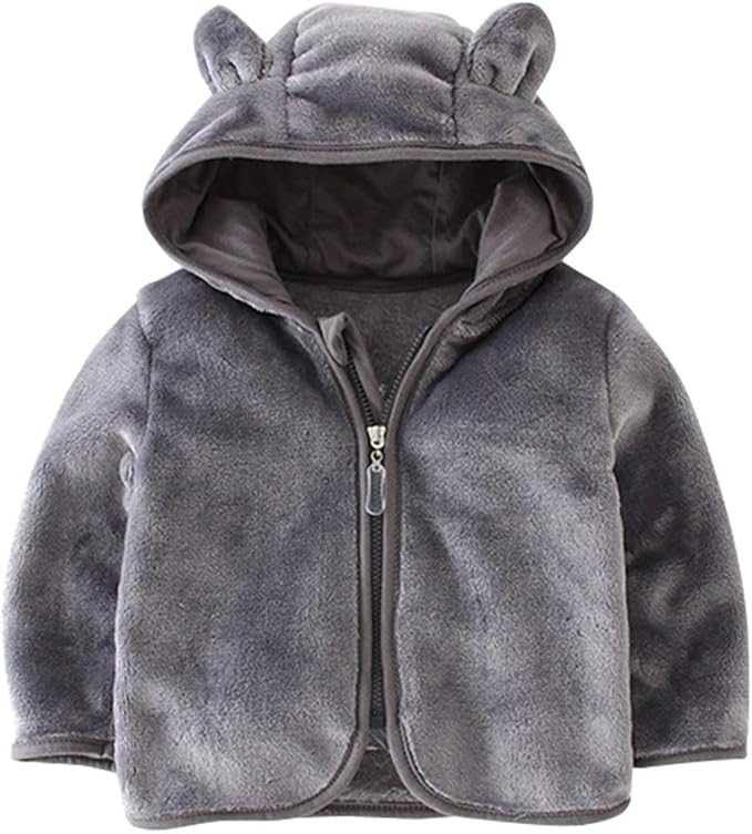 Baby Hooded Fleece Jacket Polar Coat Winter Outerwear Outfits for 318