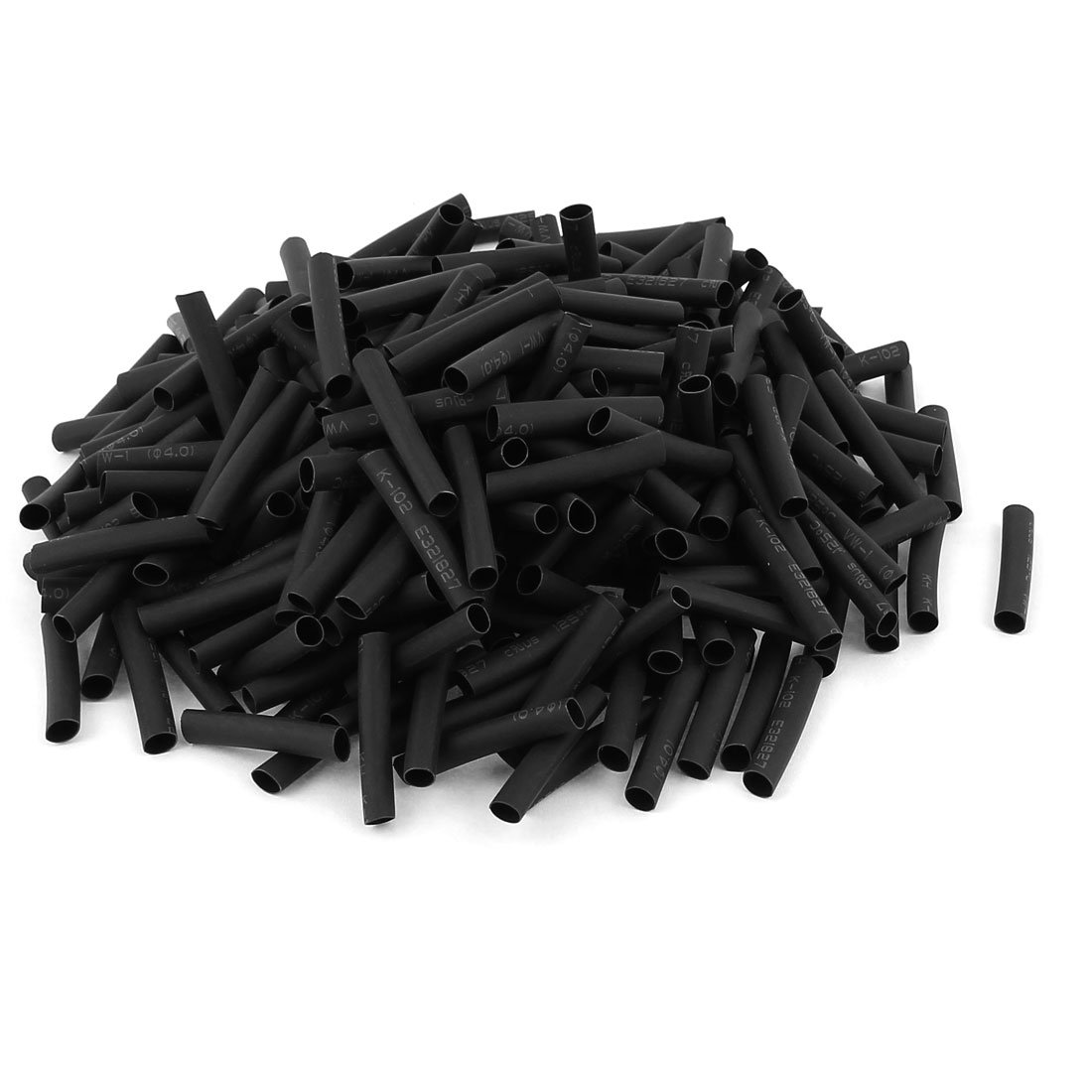 sourcingmap Wire Wrap Sleeve 4mm Dia 30mm Long Heat Shrink Tubing 320pcs Black