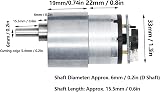 Keenso DC 12V Encoder Motor Gear Motor for Balance Car Robot Printer 1000RPM view 6
