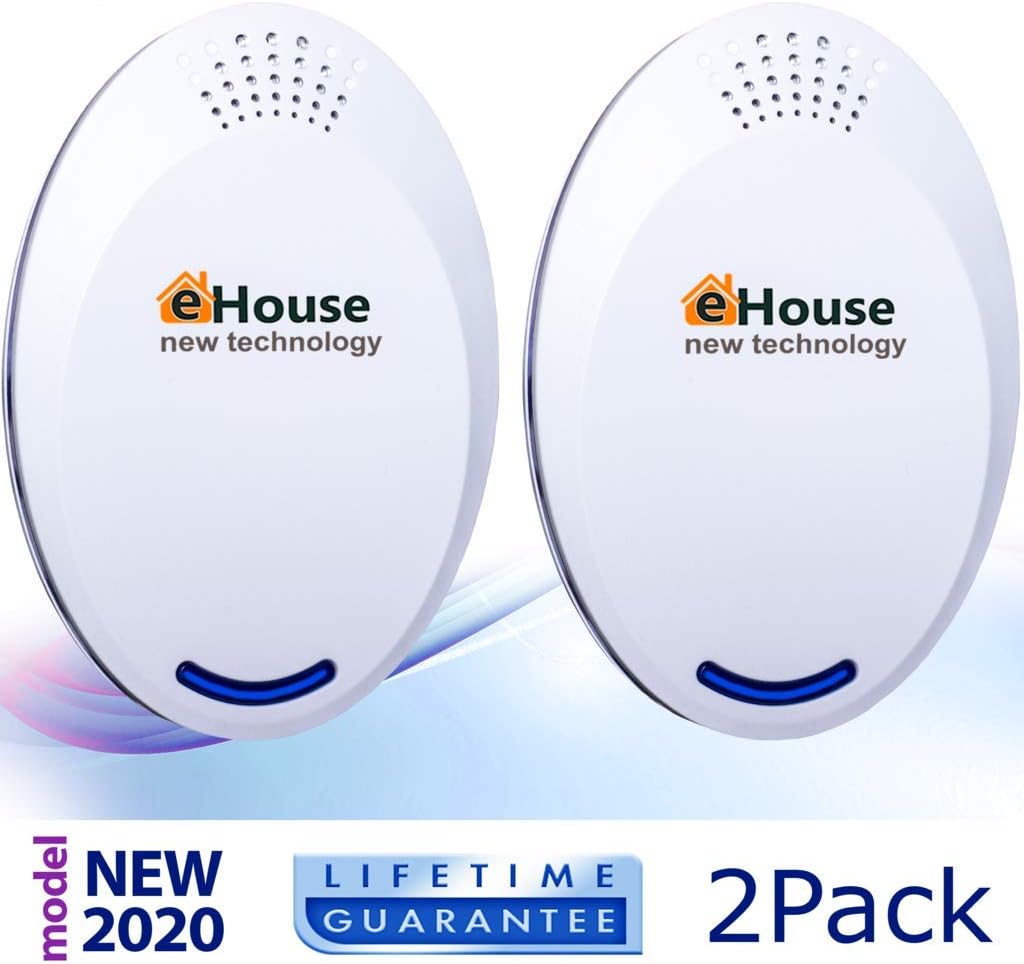 BH-4 Ultrasonic Electronic Repellent - Best Plug in - Get Rid of - Rodents, Squirrels, Mice, Rats, Bats, Insects - Roaches, Spiders, Fleas, Bed Bugs, Flies, Ants, Mosquitos, Fruit Fly!: Health & Personal Care