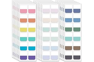 Lumintutu 18 Colors 720pcs Sticky Index Tabs, Medium Book Annotation Tabs Repositionable Page Markers Labels for Notebooks, Bible, Binder, File Folder, Planner and Journaling Supplies (1×1.1 Inch)