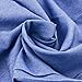 OQC Women's Blue Jean Dress Off Shoulder Ruffle Short Sleeve Loose Denim Mini Dress with Pocket