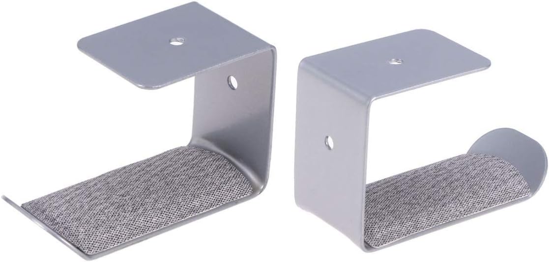 Hemobllo Wall Hanging Metal Headphone Stand Holder under Desk Headset Hanger Storage Rack for Headphone Holder and Function in Home Office - Image 3