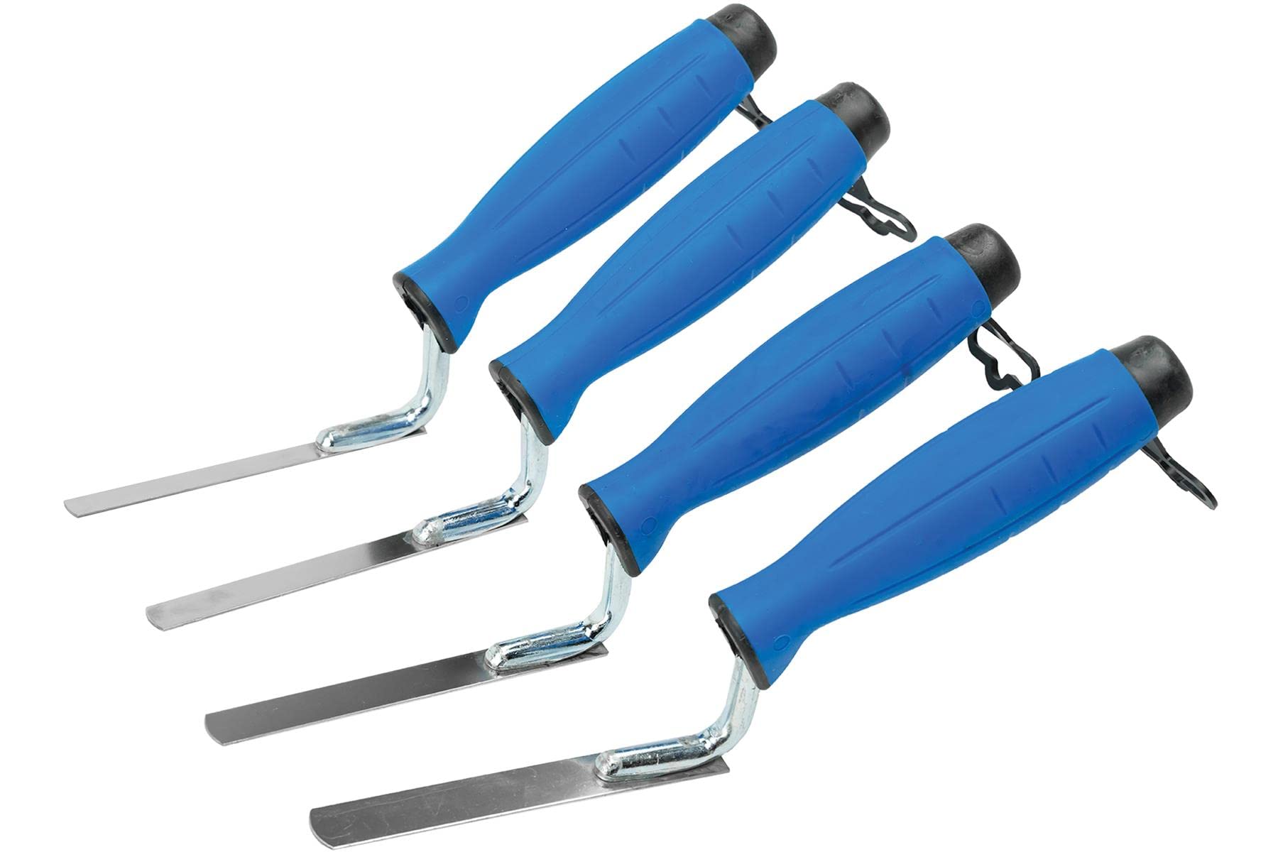 Toolty Tuck Pointer Trowel, Stainless Steel Finger Pointing Trowel, Hand Tool - with Rubber Handle - Set 4 PCS 8, 10, 12, 14mm - Bricklayer, DIY - TLTY-S003