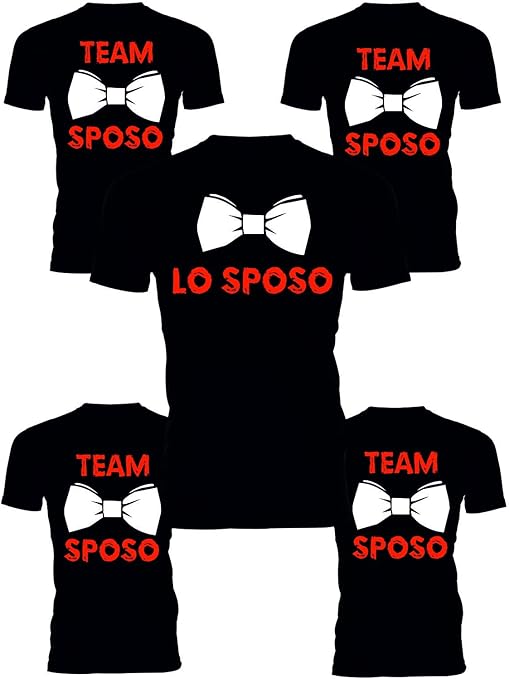 magliette addio al celibato amici