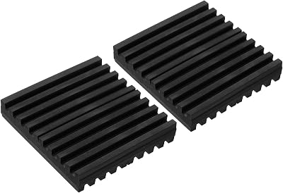 PATIKIL 2Pcs Rubber Anti-Vibration Pads 4"x4"x0.8" Air Conditioner Compressor