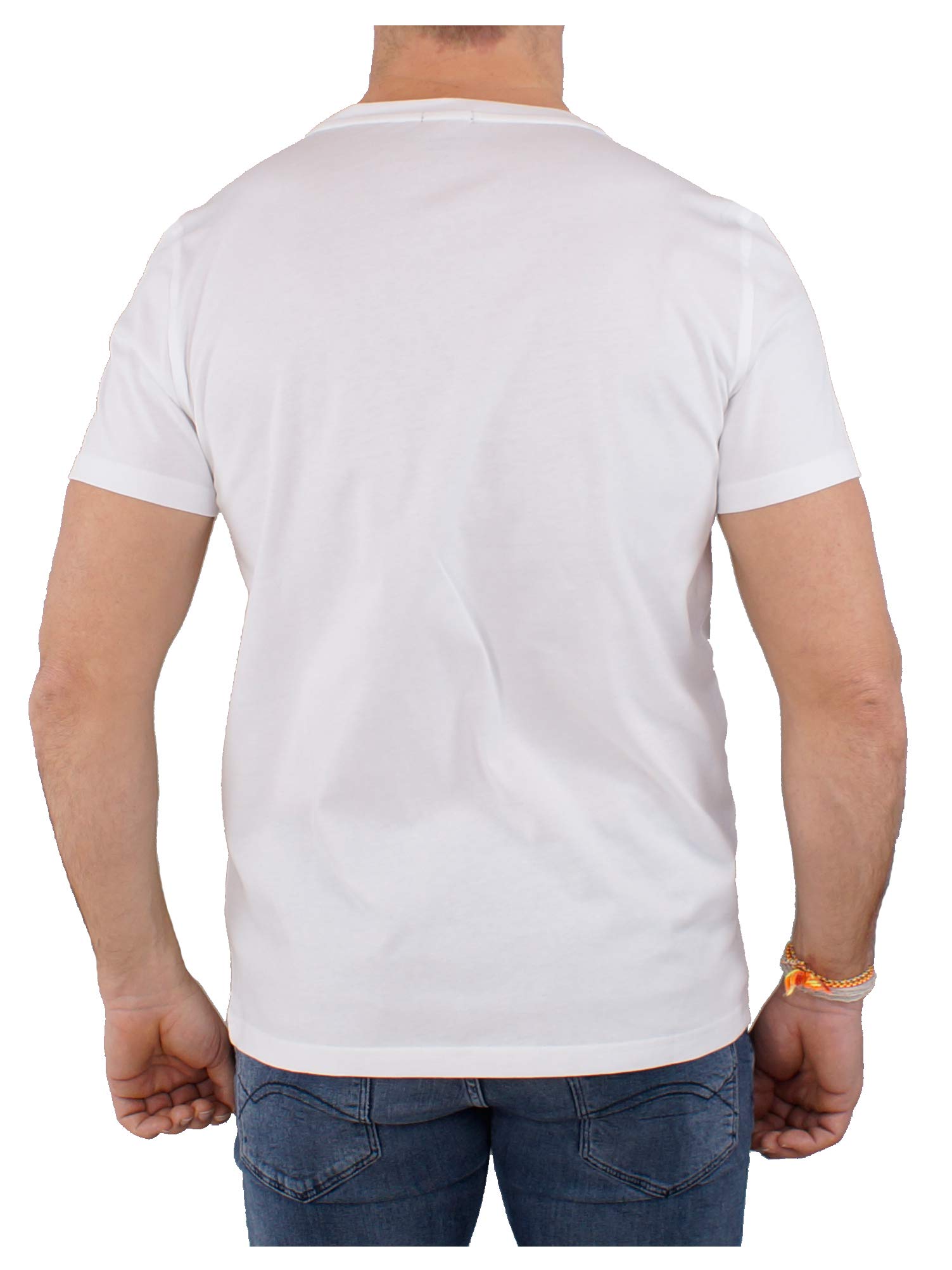 Tommy Hilfiger Herren T-Shirt Kurzarm Rundhalsausschnitt, Weiß (White), M 4