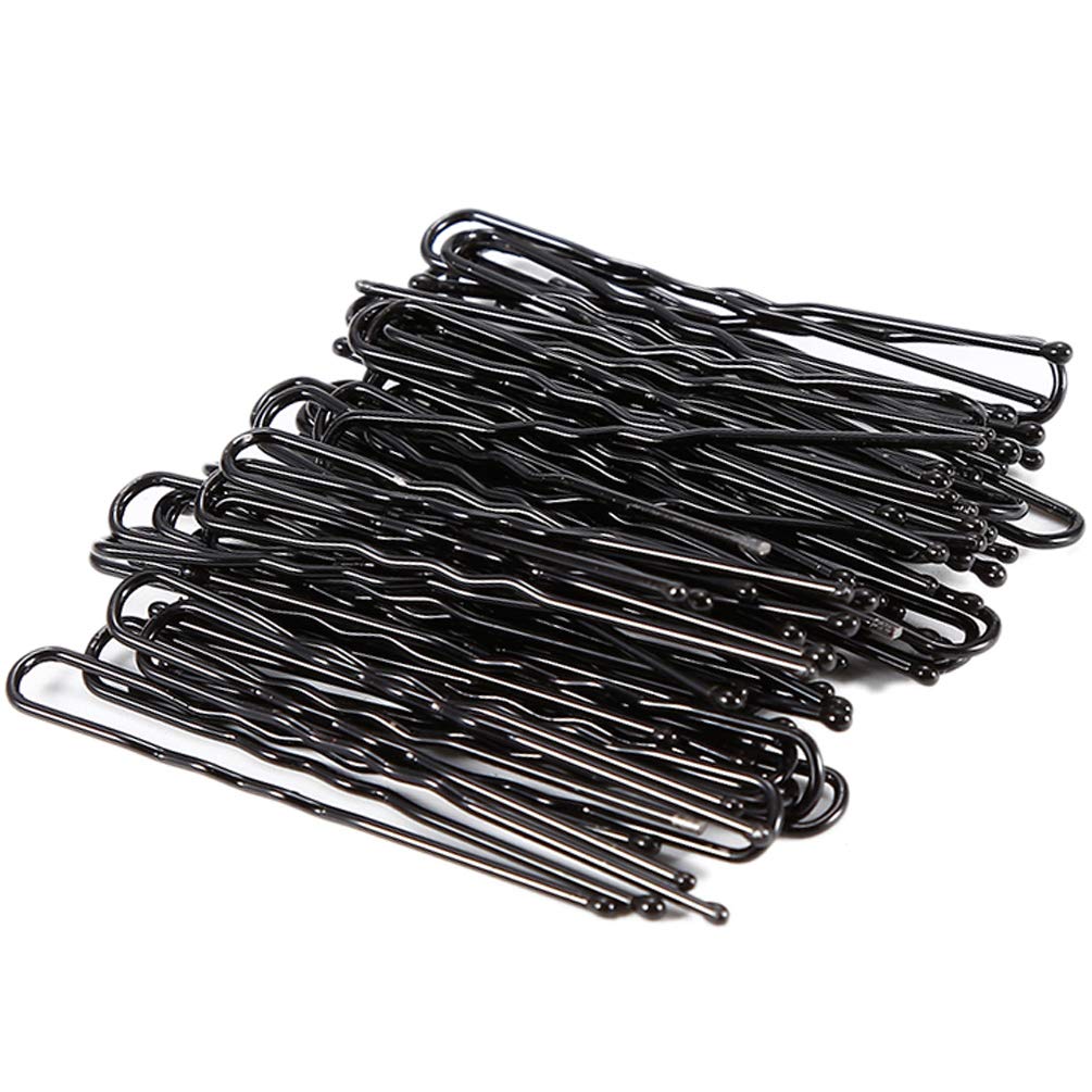 U Shaped Hair Pins, KINGMAS 180 Pack U Shaped Bobby Pins Bun Hair Pins with Storage Box (2 inch) : Beauty