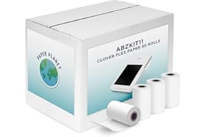 PaperPlanet Thermal Receipt Paper for Clover Flex | 30 Rolls | Compatible with Clover POS models C400 C401 C403 C405 C406