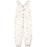 Gerber Baby Girls' Toddler Sleeveless Romper Jumpsuit