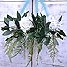 6 Pcs Faux Seeded Eucalyptus Leaves Spray Fake Artificial Eucalyptus Leaves Greenery Stems Bulk in Green 25