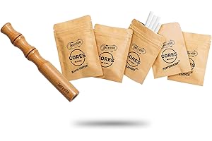 INSYOHO Quit Smoking Wooden Vapour-Less Inhaler with 4 Nicotine-Free Flavored Core, Essential Oil Aromatherapy Diffuser to Help Naturally Stop Smoking