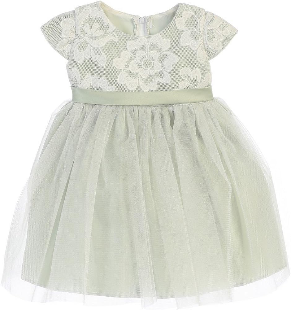 sage flower girl dress