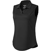 G Gradual Sleeveless Golf Shirts for Women Active Polo V Neck | Moisture-Wicking UPF 50+ Fabric, High-Low Overlap Hem, Easy Arm Movement, Lightweight Fit, Golf, Tennis, Running And Travel