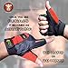 Weight Lifting Gloves (1 Pair) And Weightlifting Wrist Wraps (1 Pair) - 2 in 1 Package For Men & Women Cross Training Fitness Exercise Grip Glove For Gym, Powerlifting & Workout (Pack of 4)