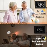 CAZOKASI Auto Dimmable Calendar Day Clock Digital Photo Frame 7 inch Black view 5