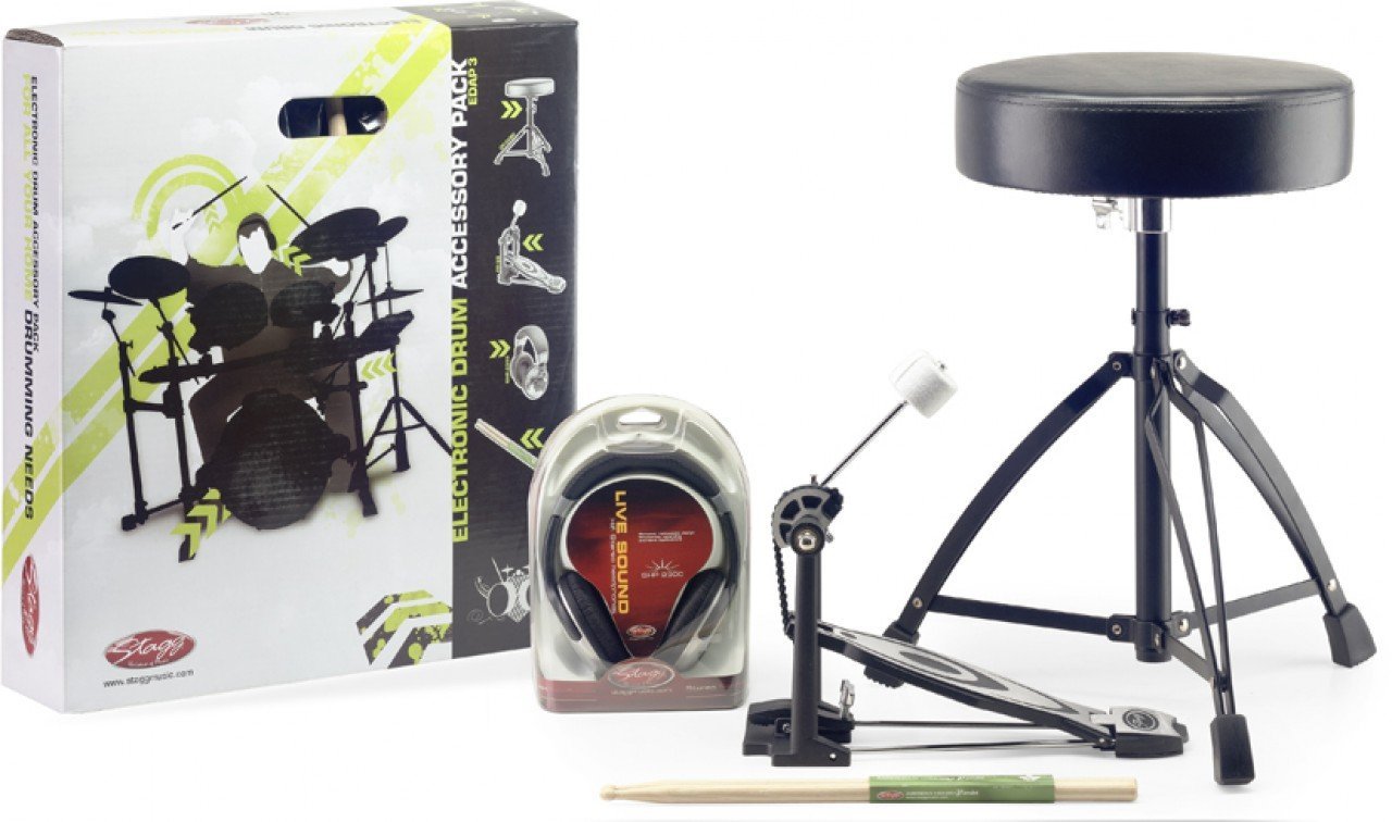 Rocket Drum Throne Pedal Sticks & Headphones Pack