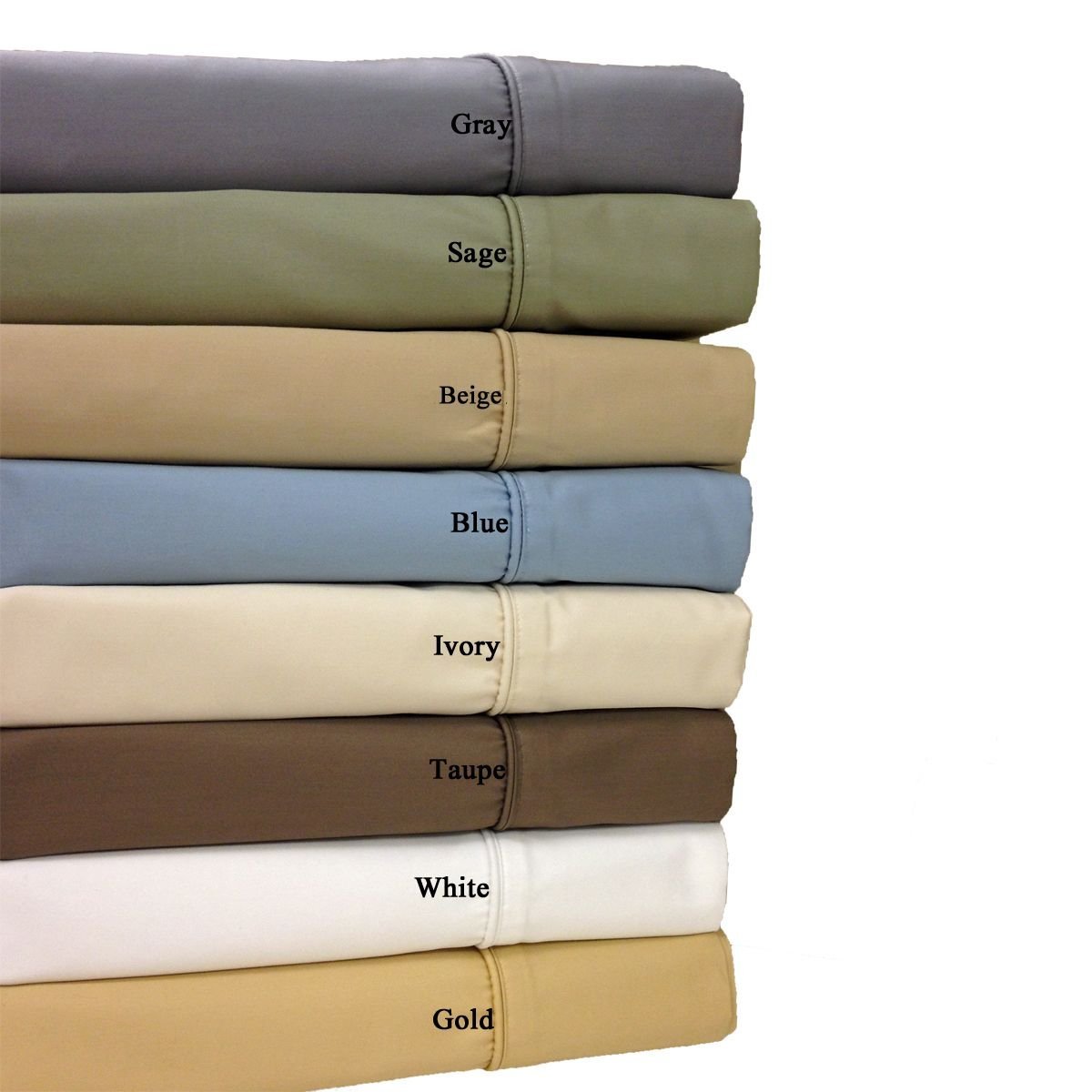 Royal Hotel 650-Thread-Count Bed Sheets - Wrinkle Free Sheets - Deep Pocket, Cotton Blend, Sateen Sheets, Hypoallergenic, 4 Piece - King - White